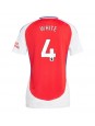 Arsenal Ben White #4 Domácí Dres pro Dámské 2024-25 Krátký Rukáv